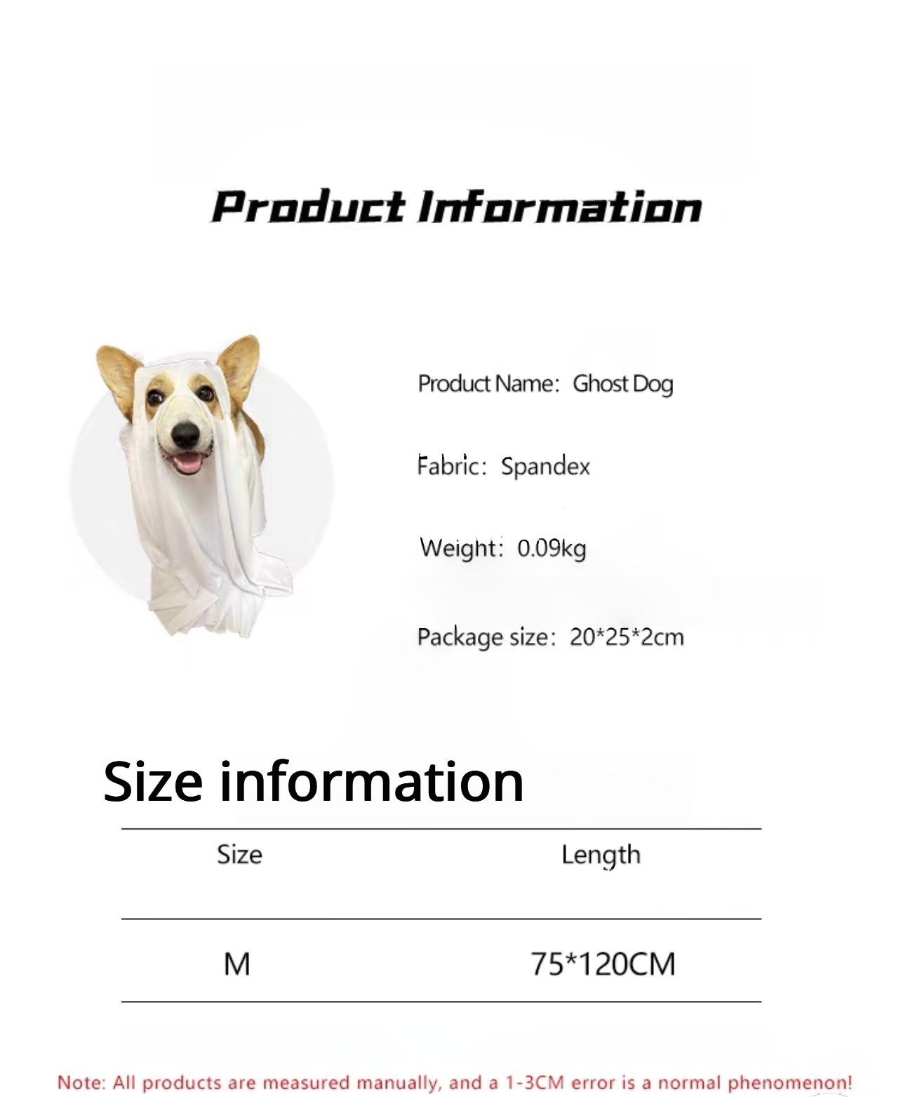 Boo-tiful Ghost Dog Duo Costume