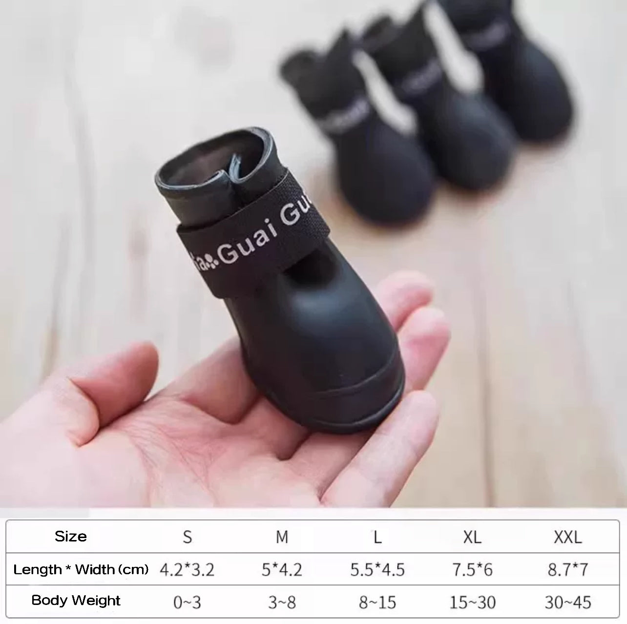 Rain Shoes for Small and Medium-sized Dogs