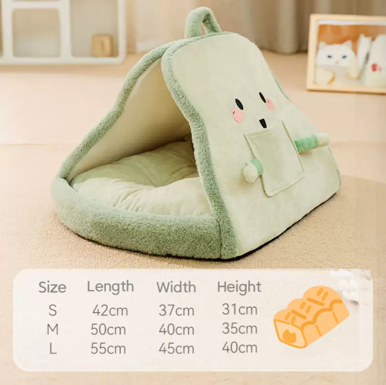 Toast Bread Soft Cattery Dog House