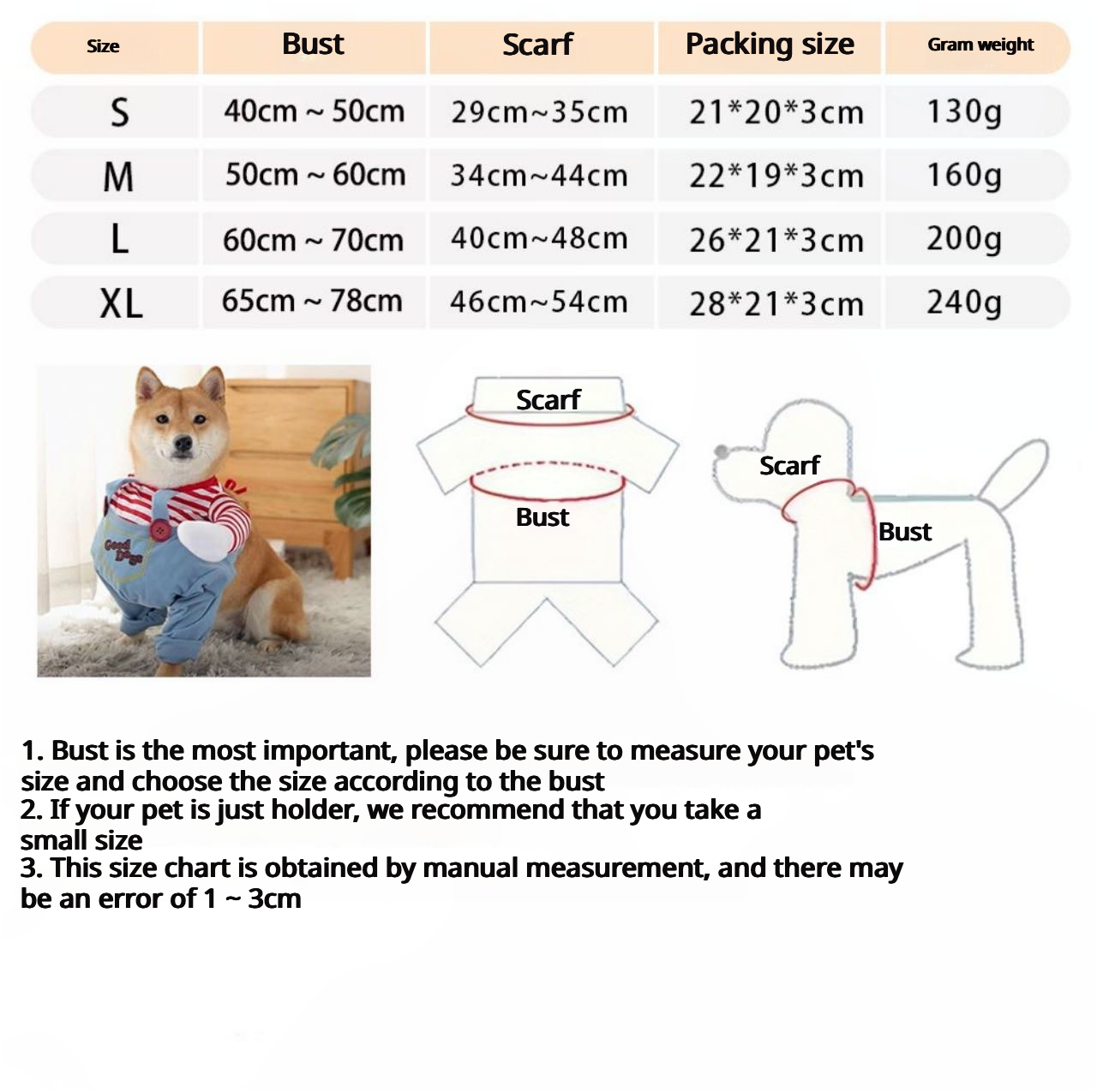 Halloween Pet Costume-Dagger Doll