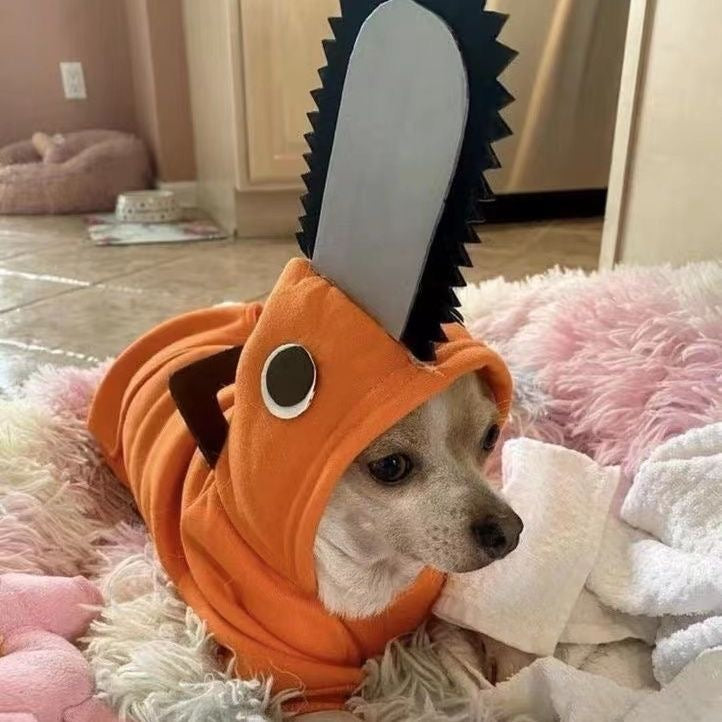 Halloween Pet Costume-Chainsaw Boy