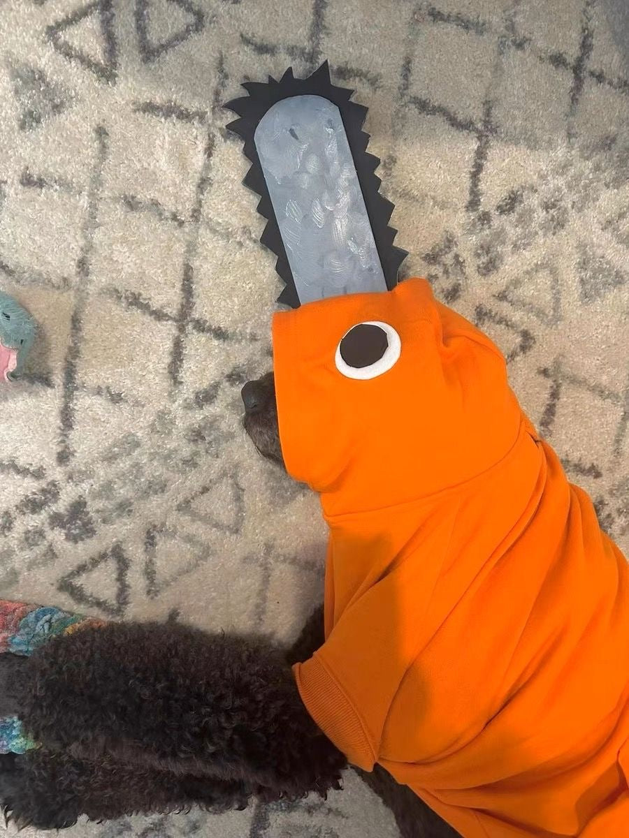 Halloween Pet Costume-Chainsaw Boy