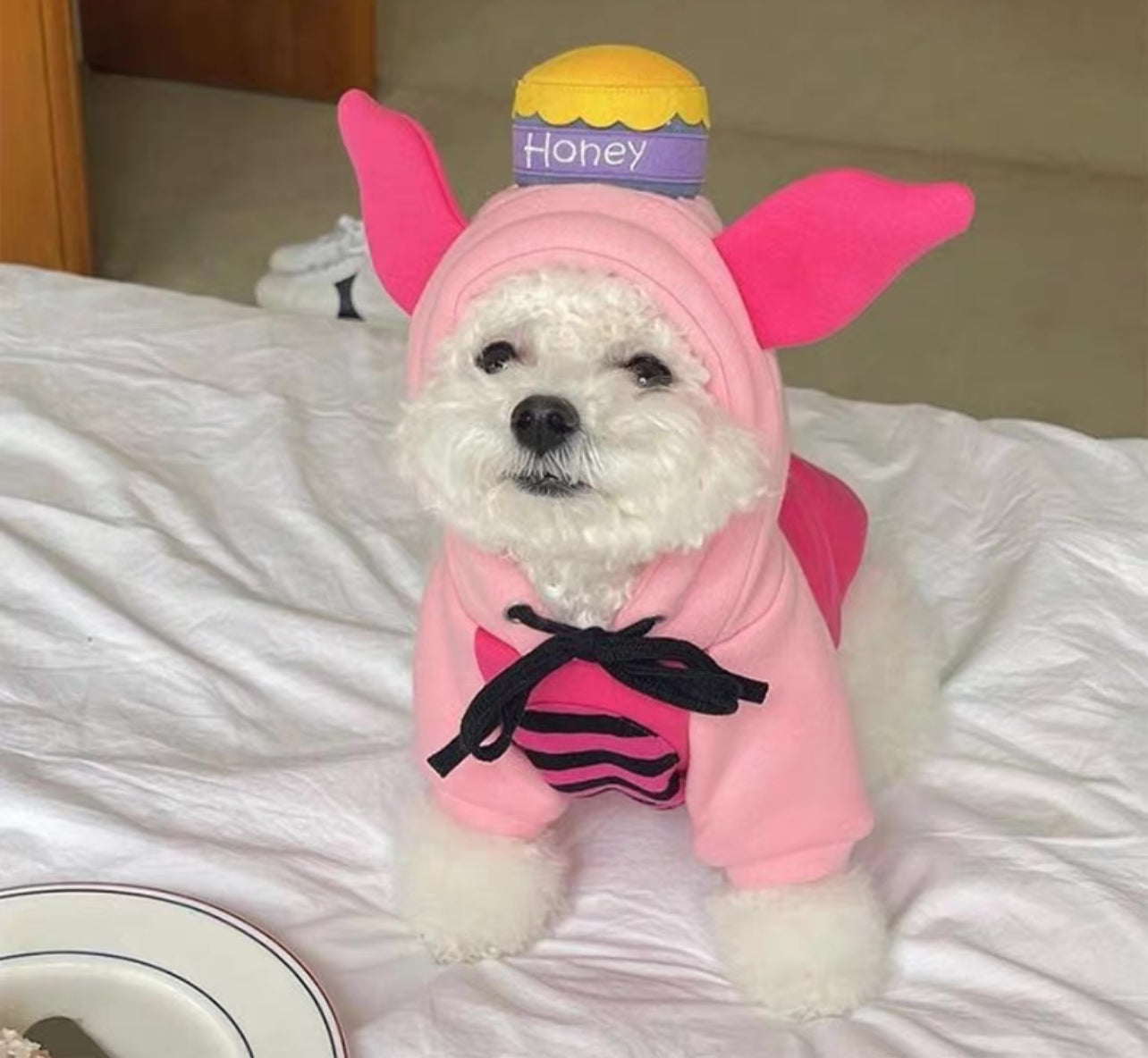 Sweet Pink Piggy Honey Pup Costume.