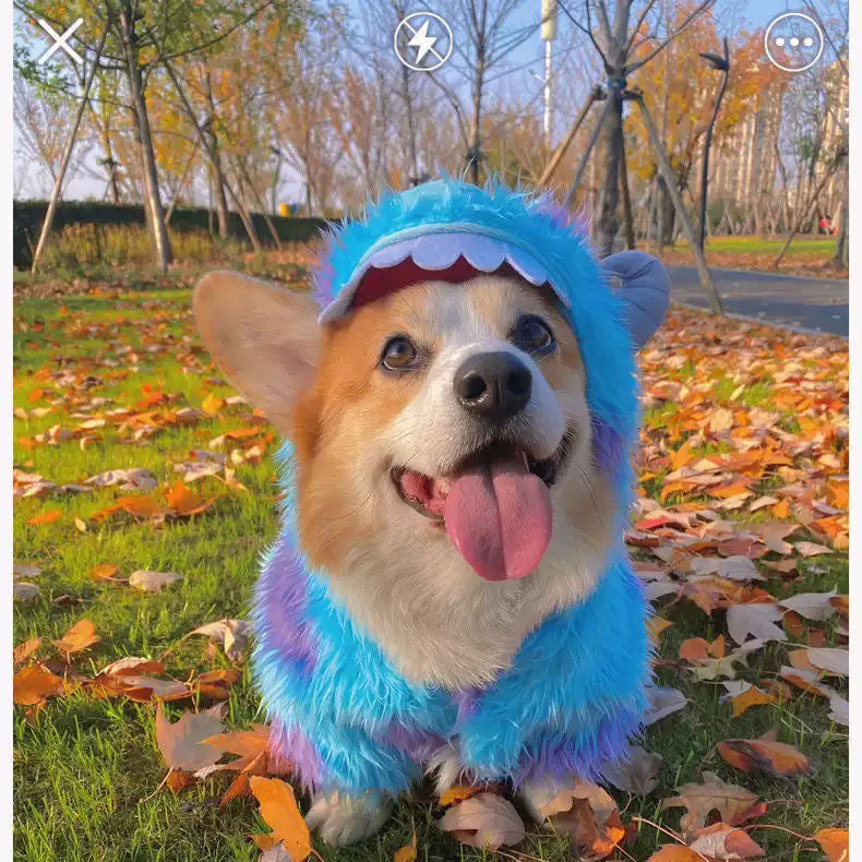 Hooded Furry Monster Costume