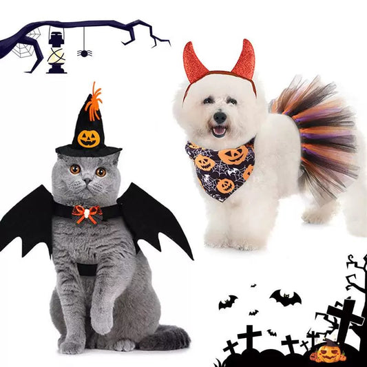 Wicked Wings & Devilish Tutu Pet Costume Set